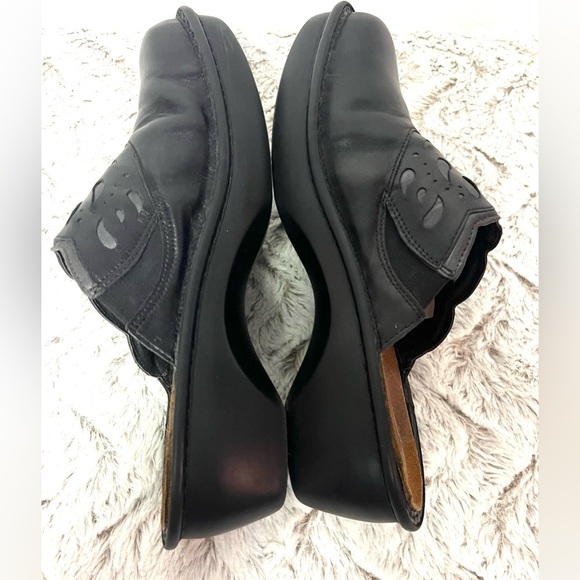 Naot Havana Black Leather Slide Mules Clogs Women’s Size 10 - Picture 4 of 7